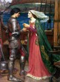 Tristán e Isolda compartiendo la poción Mujer griega John William Waterhouse